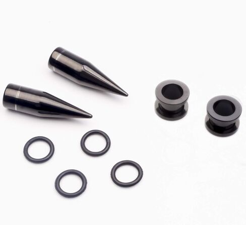 CABBE KALLO 36 pcs 14G-00G Ear Stretching Kit Stainless Steel Tapers Screw Fit Tunnels Set Piercing Body Jewelry in Kuwait