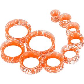 Qmcandy 10 أزواج 2g-1 "مجموعة أنفاق الأذن السيليكون الناعمة الملونة المجوفة المرنة للأذن in Saudi Arabia