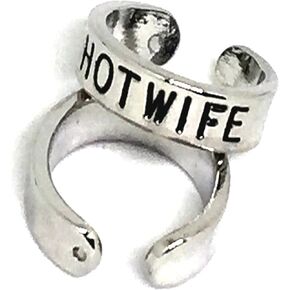 Alternative Intentions Silver Toe Ring Slut, Whore, BBC, Hotwife or Queen of Spades, Swinger Jewelry Lifestyle in Kuwait