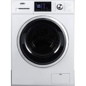 Summit SPWD2202W 24"" Washer and Dryer Combo with 2.7 cu. ft. Capacity 115 Volt Operation 16 Wash Cycles Delay Start Time Sanitary Cycle in White in Saudi Arabia