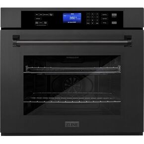 ZLINE 30" Professional Single Wall Oven with Self Clean and True Convection in Black Stainless Steel (AWS-30-BS) in Kuwait