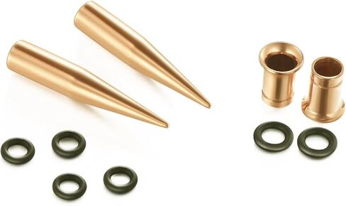 vcmart 14G-00G 36 pcs Ear Gauges Stretching Kit Tapers Plugs Eyelets Implant Grade Steel in Saudi Arabia