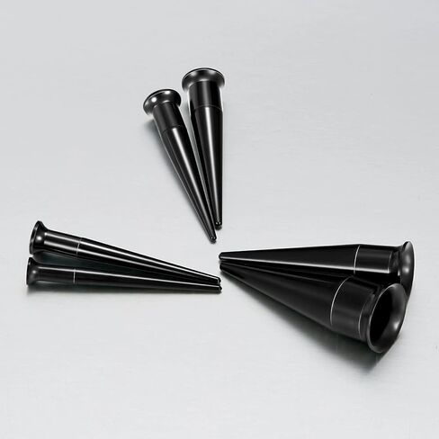 vcmart 14G-00G 36 pcs Ear Gauges Stretching Kit Tapers Plugs Eyelets Implant Grade Steel in Saudi Arabia