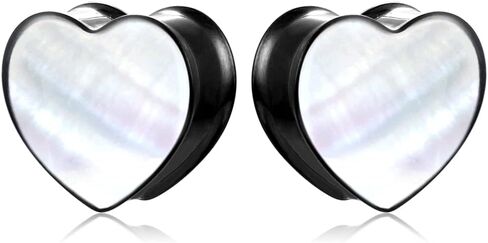 casvort 2 قطع 6mm-25mm هيبوالرجينيك 316 الفولاذ المقاوم للصدأ أنيقة محارة الأذن الأنفاق المقابس الأذن مقاييس نقالة الجسم ثقب المجوهرات للنساء الرجال in Kuwait