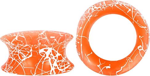 Qmcandy 10 Pairs 2g-1" Colorful Soft Silicone Ear Tunnels Kit Hollow Flexible Ear Stretching Set in Saudi Arabia