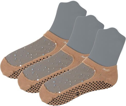 Shashi Yoga Socks for Women, Classic and Star Style, Regular Toe Socks, Athletic Socks, Multi Packs in Kuwait