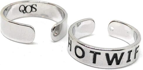Silver Toe Ring - Slut - Whore - BBC - HOTWIFE - QOS - Queen of Spades - Sissy Swinger Jewelry Lifestyle in Kuwait