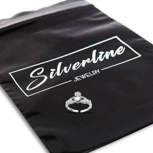Silverline Jewelry - 925 Sterling Silver Classic Irish Claddagh Open Adjustable Toe Ring in Saudi Arabia