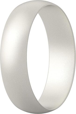 ThunderFit Silicone Wedding Ring for Men - Rubber Engagement Band - Width 8.0mm Thickness 2.0mm in Saudi Arabia