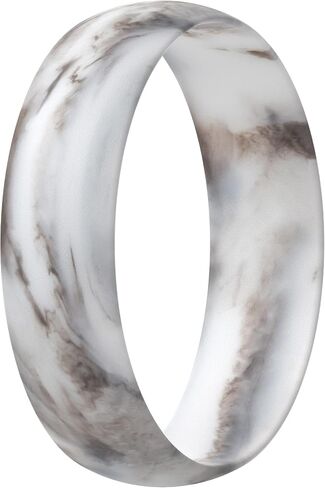 ThunderFit Silicone Wedding Ring for Men - Rubber Engagement Band - Width 8.0mm Thickness 2.0mm in Saudi Arabia