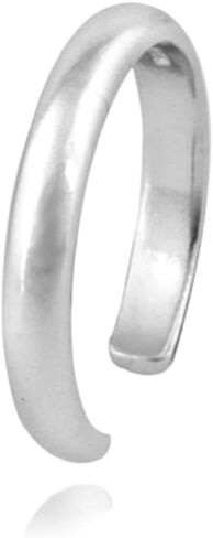 Hoops & Loops 925 Sterling Silver High Polished Tarnish Resistant Hypoallergenic Plain Simple Minimalist Open Toe Ring for Women Men Teen Girls, Silver, Yellow Gold, Rose Gold, Black in Kuwait