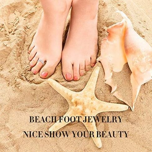 Anicina Toe Rings for Women Various Types Open Band Ring Cute Foot Jewelry Set Tail Ring Summer Beach Adjustable Toe Finger Rings in Saudi Arabia