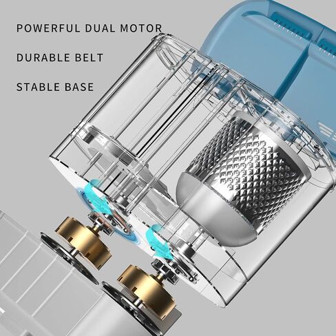 Auertech Portable Washing Machine, 14lbs Mini Twin Tub Washer Compact Laundry Machine with Built-in Gravity Drain Time Control, Semi-automatic 9lbs Washer 5lbs Spinner for Dorms, Apartments, RVs in Kuwait