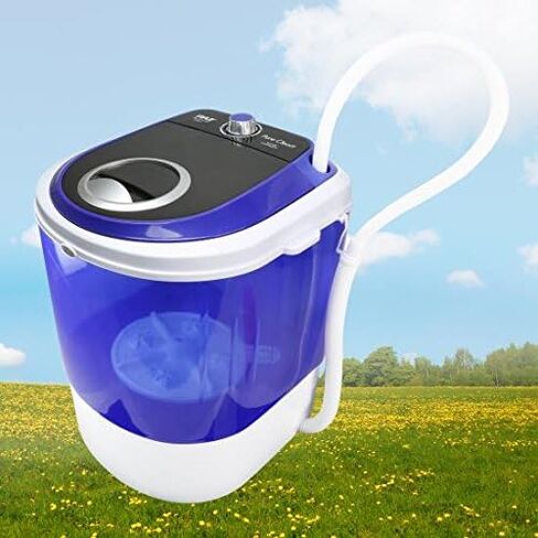 Pyle Upgraded Version Portable Washer - Top Loader Portable Laundry, Mini Washing Machine, Quiet Washer, Rotary Controller, 110V - For Compact Laundry, 4.5 Lbs. Capacity, Translucent Tubs in Saudi Arabia