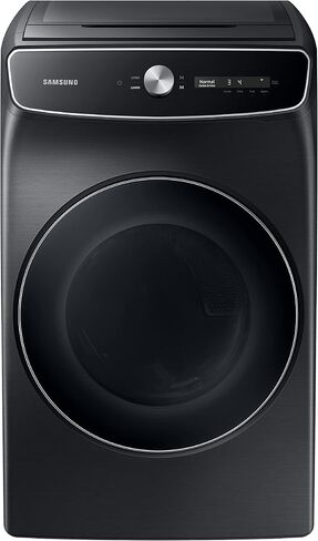 SAMSUNG 7.5 Cu. Ft. Smart Dial Gas Dryer with FlexDry, Dry 2 Loads in 1 Large Capacity Machine, Super Speed 30 Minute Clothes Drying Cycle, WiFi Connected Control, DVG60A9900V/A3, Brushed Black in Saudi Arabia