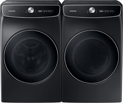 SAMSUNG 7.5 Cu. Ft. Smart Dial Gas Dryer with FlexDry, Dry 2 Loads in 1 Large Capacity Machine, Super Speed 30 Minute Clothes Drying Cycle, WiFi Connected Control, DVG60A9900V/A3, Brushed Black in Saudi Arabia
