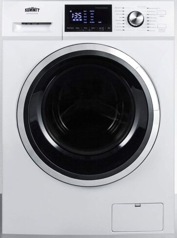 Summit SPWD2202W 24"" Washer and Dryer Combo with 2.7 cu. ft. Capacity 115 Volt Operation 16 Wash Cycles Delay Start Time Sanitary Cycle in White in Saudi Arabia