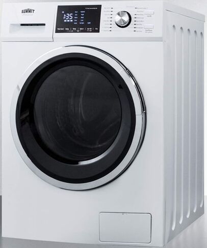 Summit SPWD2202W 24"" Washer and Dryer Combo with 2.7 cu. ft. Capacity 115 Volt Operation 16 Wash Cycles Delay Start Time Sanitary Cycle in White in Saudi Arabia