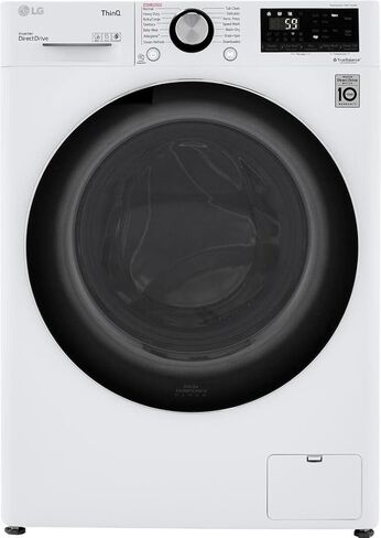 LG WM3555HWA 24 Inch Smart All In One Washer/Dryer with 2.3 cu. ft. Capacity, Wi-Fi Enabled, 14 Wash Cycles, 1400 RPM, Ventless, NeveRust Stainless Steel Drum, Quiet Operation, TrueBalance, Sensor Dry in White in Saudi Arabia