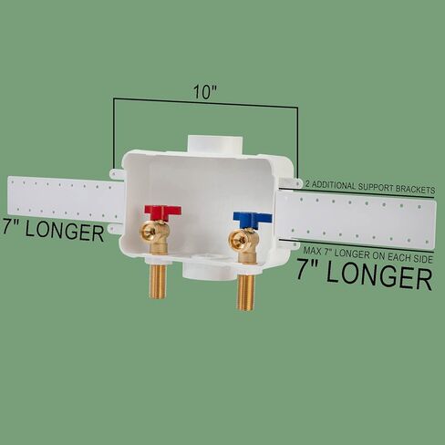Lingmfg صندوق مخرج الغسالة خيط العرق مع استنزاف مركزي 2 بوصة، خيط 1/2 بوصة، عرق نحاسي 1/2 بوصة، اتصال 3/4 بوصة خراطيم الغسالة in Saudi Arabia