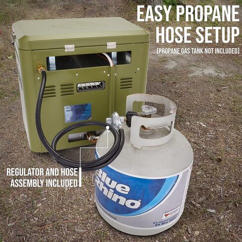 فرن هاي كي كرو للتخييم في الهواء الطلق مع حقيبة حمل | فرن وموقد متنقل 2 في 1 مع نطاق سطح طبخ يعمل بالبروبون، إشعال تلقائي، إيقاف أمان ارتفاع درجة الحرارة، ميزان حرارة مدمج، منظم خرطوم in Kuwait