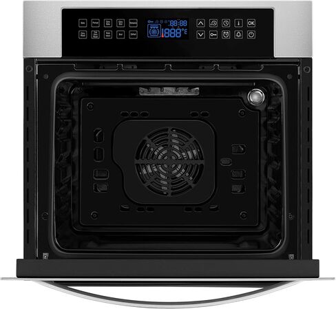 Empava 24 Inch Electric Single Wall Oven 10 Cooking Functions Deluxe 360° ROTISSERIE with Sensitive Touch Control in Stainless Steel in Saudi Arabia