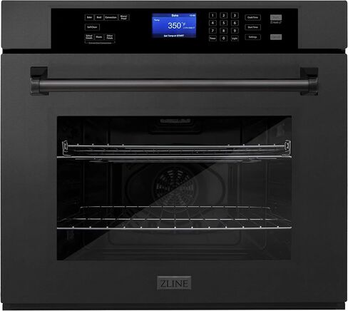 ZLINE 30" Professional Single Wall Oven with Self Clean and True Convection in Black Stainless Steel (AWS-30-BS) in Kuwait