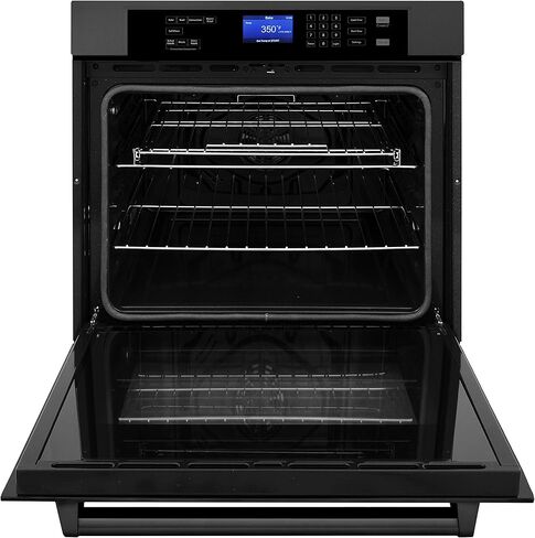 ZLINE 30" Professional Single Wall Oven with Self Clean and True Convection in Black Stainless Steel (AWS-30-BS) in Kuwait