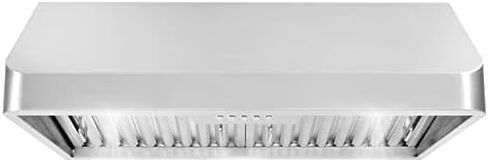 COSMO COS-QS75 30 in. Under Cabinet Range Hood with 500 CFM, Permanent Filters, LED Lights, Convertible from Ducted to Ductless (Kit Not Included) in Stainless Steel in Saudi Arabia