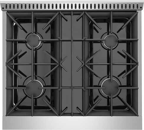 فرن غاز إمبافا 30 بوصة منزلق مع 4 شعلات محكمة الغلق عالية ومنخفضة للغاية - شبكات مستمرة شديدة التحمل من الفولاذ المقاوم للصدأ، 30 بوصة in Kuwait