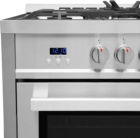 COSMO COS-965AGFC 36 in. Gas Rang, 3.8 cu. ft. Stainless Steel & COS-63190S Wall Mount Range Hood, Ducted Convertible Ductless (additional filters needed, not included), 36 inch, Stainless Steel in Saudi Arabia