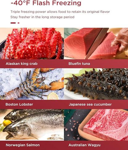 Northair 3.5 Cu Ft Chest Freezer - 2 Removable Baskets - Quiet Compact Freezer - 7 Temperature Settings - Black in Kuwait