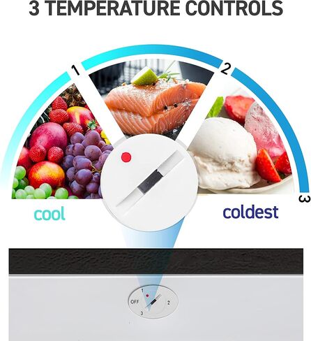 Commercial Cool Upright Freezer, Stand Up Freezer 2.8 Cu Ft with Reversible Door, Black in Kuwait