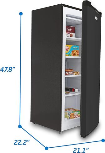 Commercial Cool Upright Freezer, Stand Up Freezer 2.8 Cu Ft with Reversible Door, Black in Kuwait