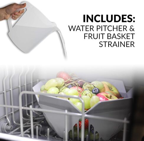 Farberware FDW05ASBWHA Complete Portable Countertop Dishwasher with 5-Liter Built-in Water Tank, 5 Programs, Baby Care, Glass & Fruit Wash-Black/White in Saudi Arabia