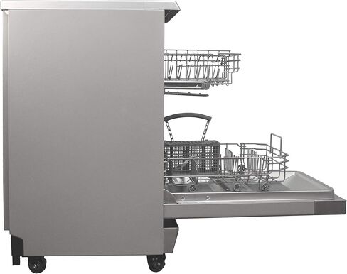 SPT SD-9263SSB 18″ Wide Portable Stainless Steel Dishwasher with ENERGY STAR, 6 Wash Programs, 8 Place Settings and Stainless Steel Tub in Saudi Arabia