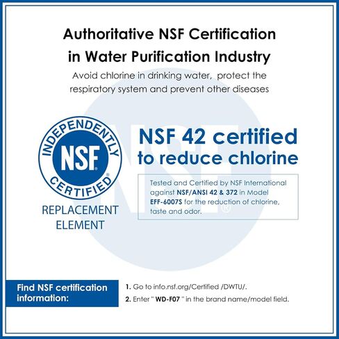 Waterdrop EDR4RXD1 Compatible with EveryDrop Filter 4, Whirlpool UKF8001, 4396395, Maytag UKF8001AXX-200, UKF8001AXX-750, WD-F07, Refrigerator Water Filter, 3 Filters in Kuwait