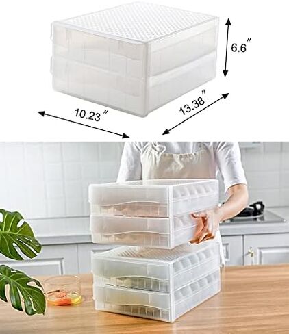 Sooyee 32 Capacity Egg Holder for Refrigerator with Time Scale,Egg Container for Refrigerator,2 Drawers Egg Storage Container/Organizer/Bin in Saudi Arabia