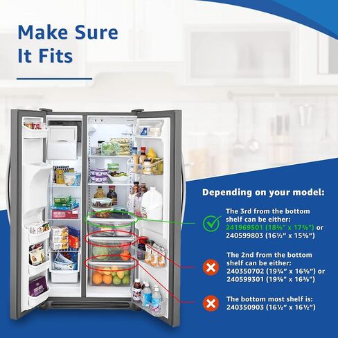UPGRADED Lifetime Appliance 241969501 Crisper Pan Cover Compatible with Frigidaire Refrigerator in Saudi Arabia