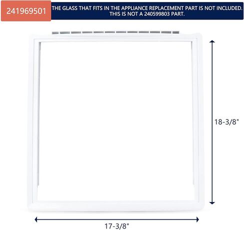 New Updated 241969501 Crisper Pan Cover, Shelf Frame Without Glass Refrigerator, Delicatessen Drawer Cover,Compatible with frigidaire, Replaces AP4433007,1512992,PS2363832,etc in Saudi Arabia