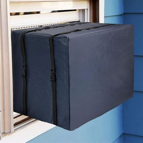 Qualward Window Air Conditioner Cover for Outside Unit, AC Covers for Outdoor Window Small Size - 21.5"W x 16"D x 15"H Inches, Blue in Saudi Arabia