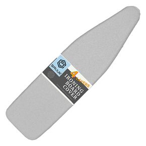 Ironing Board Cover and Pad Standard Size Silicone Coated 4 Layers 15x54 inch Extra Heavy Duty Thick Padding, Heat Reflective, Non Stick Scorch and Stain Resistant