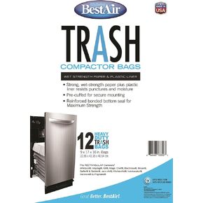 حقائب مكتوب عليها BestAir Trash Compactor من RPS PRODUCTS (عمق 40 سم × عرض 23 سم × ارتفاع 43 سم، عبوة من 12 قطعة), 1 in Kuwait