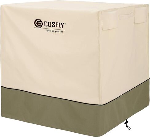 COSFLY Air Conditioner Cover for Outside Units-Durable AC Cover Water Resistant Fabric Windproof Design -Square Fits up to 24 x 24 x 26 inches in Saudi Arabia