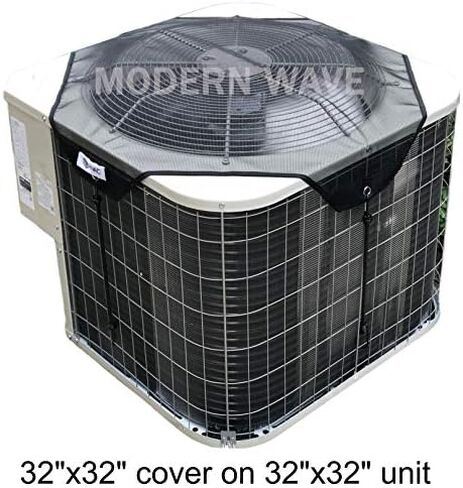 Central Air Conditioner Cover for Outside Units 28 x 28 - Top Universal Outdoor AC Cover Defender (Mesh, 28" x 28") in Saudi Arabia