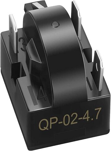 FZJDSD QP-02-4.7 QP2-4R7 QP2-4.7 3Pin 4.7Ohm PTC Starter Starter Relay استبدال متوافق مع الثلاجات الصغيرة والمجمدات العميقة وثلاجات النبيذ والبيرة والثلاجات المدمجة ومبردات بيرة النبيذ in Kuwait