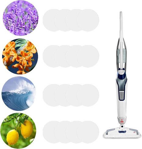 Aolleteau 16 Pack Steam Mop Scent Discs Compatible with Bissell Powerfresh and Symphony Series, Fits Model 1940, 1806, 1132 in Saudi Arabia