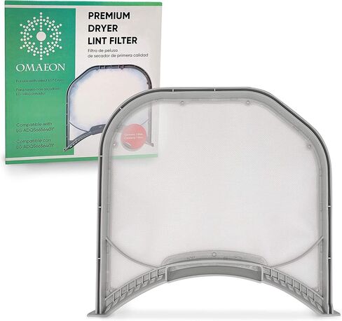 فلتر الوبر ADQ56656401 لـ LG ADQ566564 وKenmore Dry Lint Screen أرقام الأجزاء البديلة AP4457244، PS3531962، 1462822، AH3531962، EA3531962 (عبوة واحدة) in Kuwait