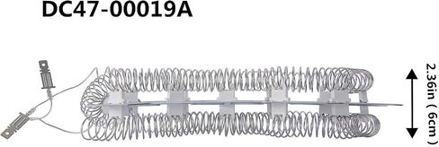 Dryer Heating Element（DC47-00019A）for Samsung, Thermal Fuse（ DC96-00887A） and （DC47-00016A）, Thermostat （DC47-00018A ）Dryer Repair Kit Replacement in Saudi Arabia