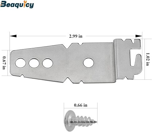 8269145 دعامة تثبيت لغسالة الأطباق تحت الطاولة مع براغي من Beaquicy - بديل لغسالة الأطباق Whirl-pool Ken-more - يستبدل WP8269145 WP8269145VP (عبوة من قطعتين) in Saudi Arabia